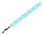 Blue Lightsaber transparent PNG